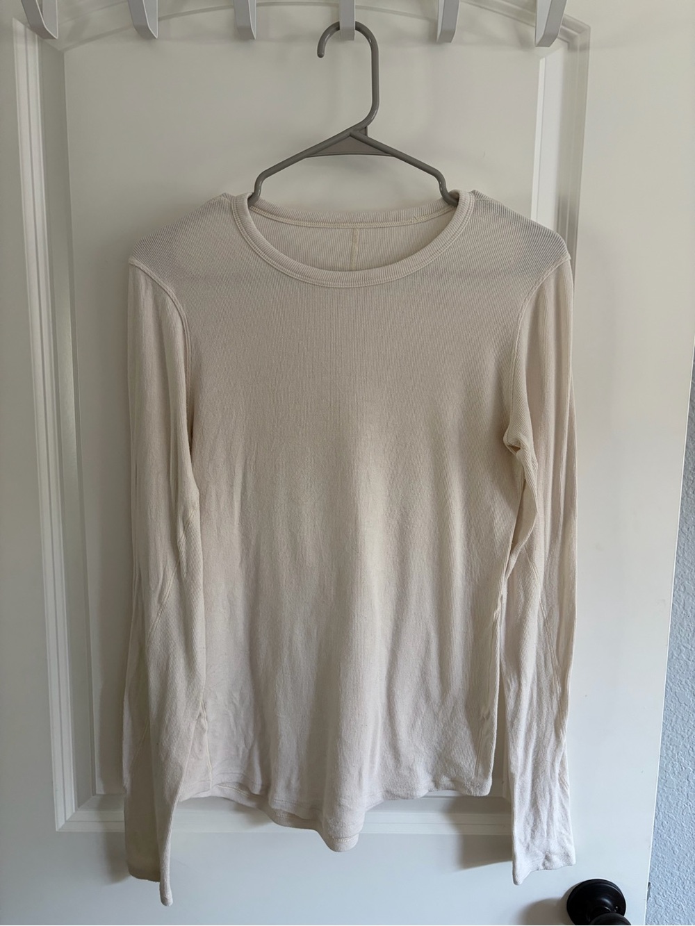 lululemon athletica Long-Sleeve Crew in Light Cream
